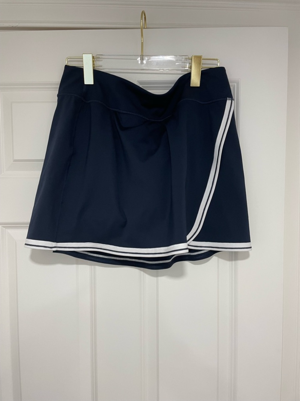 Athleta Navy Blue Skort with White Trim